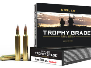 Nosler 60048 Trophy Grade  7mmRUM 160gr Nosler Spitzer Partition 20 Per Box/10 Case