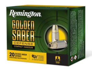 REMINGTON 40 S&W 165GR BJHP GOLDEN SABER DEFENSE 20 RD/BX 25 BX/CS