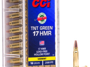 CCI 951 TNT Green  17HMR 16gr Speer TNT Green Hollow Point 50 Per Box/40 Case