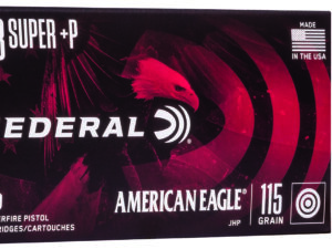 Federal AE38S3 American Eagle Handgun 38Super+P 115gr Jacketed Hollow Point 50 Per Box/20 Case