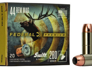 Federal P44SA Premium  44RemMag 280gr Swift A Frame 20 Per Box/10 Case