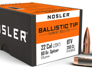 Nosler 39473 Ballistic Tip  22Cal 60gr Ballistic Tip Varmint 250/Box