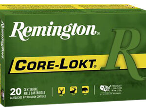 Remington Ammunition 22189 Core-Lokt  338WinMag 225gr Pointed Soft Point 20 Per Box/10 Case
