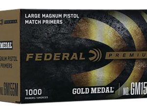 Federal GM155M Gold Medal Premium Large Pistol Multi Caliber Handgun 1000 Per Box/5 Case