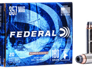 Federal C357G Power-Shok Handgun 357Mag 180gr Jacketed Hollow Point 20 Per Box/25 Case