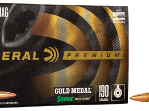 Federal GM300WM Premium Gold Medal 300WinMag 190gr Sierra MatchKing BTHP 20 Per Box/10 Case