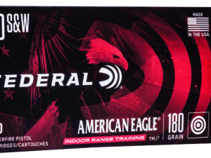 Federal AE40N1 American Eagle Indoor Range Training 40S&W 180gr Total Metal Jacket 50 Per Box/20 Case