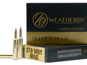 Weatherby N270150PT Select Plus  270WthbyMag 150gr Nosler Spitzer Partition 20 Per Box/10 Case