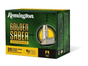 REMINGTON 10MM 180GR BJHP GOLDEN SABER DEFENSE 20 RD/BX 25 BX/CS