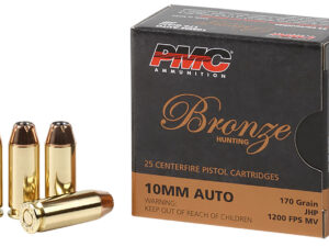 PMC 10B Bronze  10mmAuto 170gr Jacketed Hollow Point 25 Per Box/20 Case