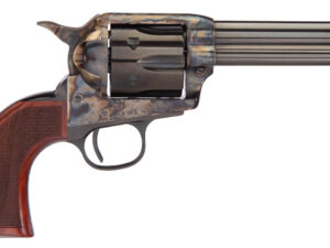 Taylors & Company 550821 Runnin Iron  45 Colt (LC) Caliber with 4.75" Blued Finish Barrel, 6rd Capacity Blued Finish Cylinder, Color Case Hardened Finish Steel Frame & Checkered Walnut Grip