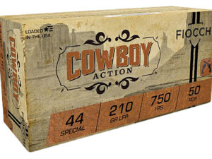 Fiocchi 44SCA Cowboy Action  44S&WSpl 210gr Lead Flat Point 50 Per Box/10 Case