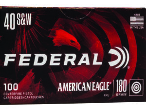 Federal AE40R100 American Eagle Handgun 40S&W 180gr Full Metal Jacket 100 Per Box/5 Case