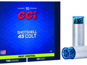 CCI 3746 Pest Control Shotshell 45Colt 150gr #9Shot 10 Per Box/20 Case