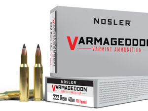 Nosler 65135 Varmageddon  222Rem 40gr Flat Base Tipped 20 Per Box/20 Case