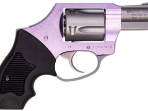 Charter Arms 53841 Undercover Lite Lavender Lady Small 38 Special 5rd 2" Stainless Steel Barrel & Cylinder, Lavender Aluminum Frame, Black Finger Grooved Rubber Grip, Concealed Hammer