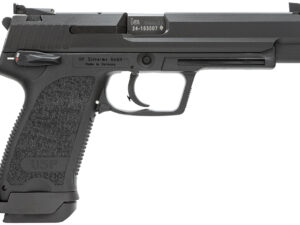 HK 81000363 USP Expert V1 9mm Luger 18+1, 5.19" Black Polygonal Rifled Barrel, Black Serrated Steel Slide, Black Polymer Frame, Black Polymer Grip Ambidextrous