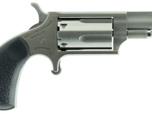 North American Arms 22MGRC Mini-Revolver  22 WMR 5rd 1.63" Barrel, Stainless Steel Barrel/Cylinder/Frame, Exclusive Black Pebbled Rubber Grip