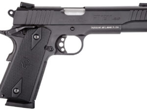 Taurus 1191101FS 1911  Full Size 45 ACP 8+1 5" Matte Stainless Steel Barrel, Matte Black Serrated Steel Slide & Frame, Black Checkered Polymer Grip, Right Hand