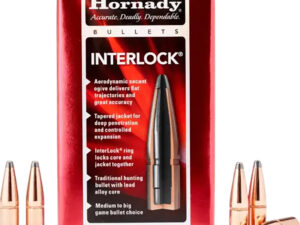 Hornady 3040 InterLock  30 Cal .308 165 gr Soft Point 100 Per Box/ 15 Case