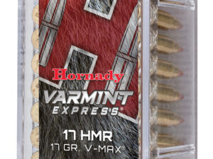 Hornady 83170 Varmint Express  17 HMR 17 gr Hornady V Max 50 Per Box/ 40 Case