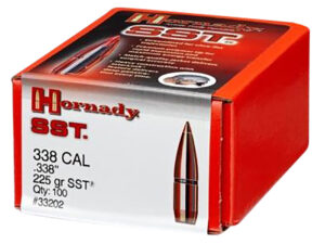 Hornady 33202 SST  338 Cal .338 225 gr Super Shock Tip 100 Per Box/ 15 Case