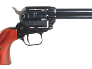 Heritage Mfg RR22B4 Rough Rider  22 LR 6 Shot, 4.75" Black Steel Barrel, Black Zinc Alloy Frame, Black Cylinder Cocobolo Grip, Hammer/Thumb Safety, Exposed Hammer