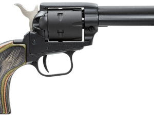 Heritage Mfg RR22MBS4 Rough Rider  22 LR 22 WMR 6 Shot 4.75" Black Satin Barrel, Cylinder & Frame, Camo Laminate Grips