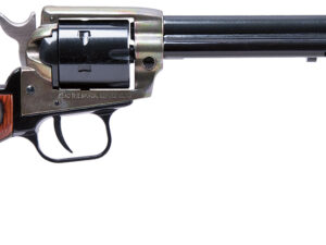Heritage Mfg RR22MCH4 Rough Rider  22 LR/22 WMR 6 Shot, 4.75" Black Steel Barrel & Cylinder Simulated Case Hardened Zinc Alloy Frame, Camo Laminate Grip, Hammer/Thumb Safety, Exposed Hammer