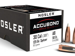 Nosler 52165 AccuBond  30Cal 125gr Spitzer Point 50/Box