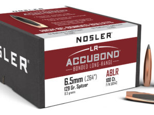 Nosler 58943 AccuBond Long Range 6.5Creedmoor 129gr Spitzer Point 100/Box