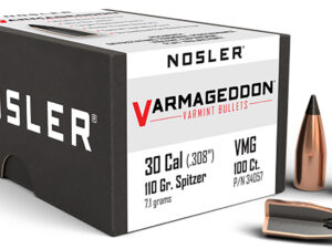 Nosler 34057 Varmageddon  30Cal 110gr Flat Base Tipped 100/Box