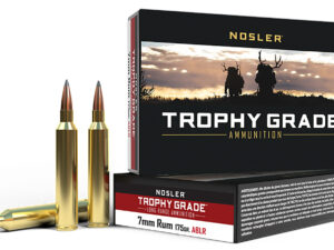 Nosler 60120 Trophy Grade Long-Range 7mmRUM 175gr Nosler Spitzer AccuBond Long Range 20 Per Box/10 Case