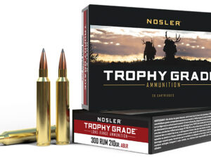 Nosler 60129 Trophy Grade Long-Range 300RUM 210gr Nosler Spitzer AccuBond Long Range 20 Per Box/10 Case