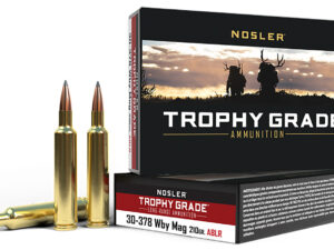 Nosler 60133 Trophy Grade Long-Range 30-378WthbyMag 210gr Nosler Spitzer AccuBond Long Range 20 Per Box/10 Case