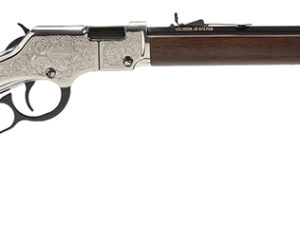 Henry H004SE Silver Eagle  Full Size 22 Short/ 22 Long/ 22 LR (16 LR/21 Short) 20" Blued Barrel, Nickel-Plated Metal Finish, American Walnut Stock Right Hand