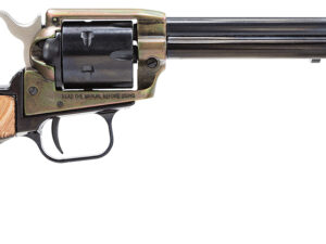 Heritage Mfg RR22CH6 Rough Rider  22 LR 6 Shot, 6.50" Black Oxide Steel Barrel, Simulated Case Hardened Zinc Alloy Frame, Black Oxide Cylinder, Camo Laminate Grip, Manual Safety, Exposed Hammer
