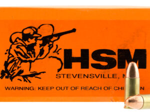 HSM 9MM4R Training  9mm Luger 124 gr Full Metal Jacket 50 Per Box/ 20 Case