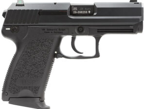 HK 81000343 USP Polymer Frame 45 ACP 8+1 3.78" Polygonal Rifled Barrel, Black Serrated Slide, Black Polymer Frame, Black Polymer Grip, Ambidextrous