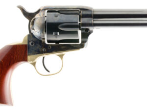 Taylors & Company 550526 Ranch Hand  357 Mag Caliber with 4.75" Blued Finish Barrel, 6rd Capacity Blued Finish Cylinder, Color Case Hardened Finish Steel Frame & Walnut Grip