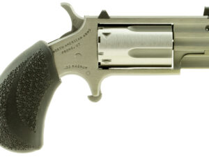 North American Arms PUGTP Pug  22 WMR 5 rd 1" Ported Barrel, Overall Stainless Finish, Black Polymer Grips