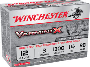 Winchester Ammo X123VBB Varmint X Shot-Lok 12Gauge 3" 1 1/2oz BBShot 10 Per Box/10 Case