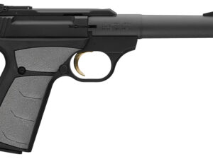 Browning 051498490 Buck Mark Camper 22 LR 10+1 5.50" Tapered Bull Barrel, Matte Black Serrated Steel Slide & Aluminum Frame, Gray Ultragrip FX Grip