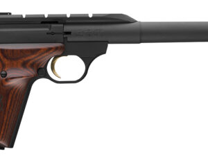 Browning 051499490 Buck Mark Hunter 22 LR 10+1 7.25" Tapered Bull Barrel, Matte Black Optic Ready/Serrated Steel Slide, Matte Black Aluminum Frame, Laminate Cocobolo Grips
