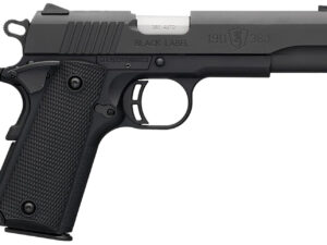 Browning 051904492 1911-380 Black Label Full Size Frame 380 ACP 8+1 4.25" Matte Stainless Steel Barrel, Serrated Steel Slide, Matte Black Composite Frame w/Beavertail, Black Polymer Grip, Right Hand