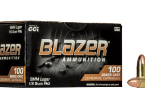 BLAZER 9MM 115GR FMJ 100CT BOX