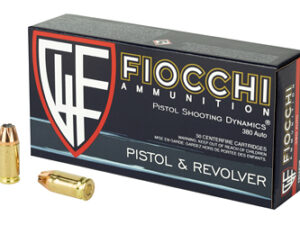 FIOCCHI 380ACP 90GR JHP 50/1000