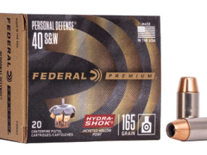 FED HYDRA-SHOK 40S&W 165GR 20/500