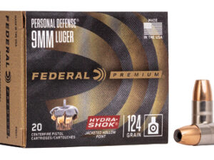 FED HYDRA-SHOK 9MM 124GR HP 20/500