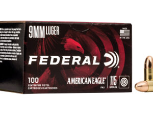 FED AM EAGLE 9MM 115GR FMJ 100/500